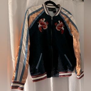 Embroidered bomber jacket